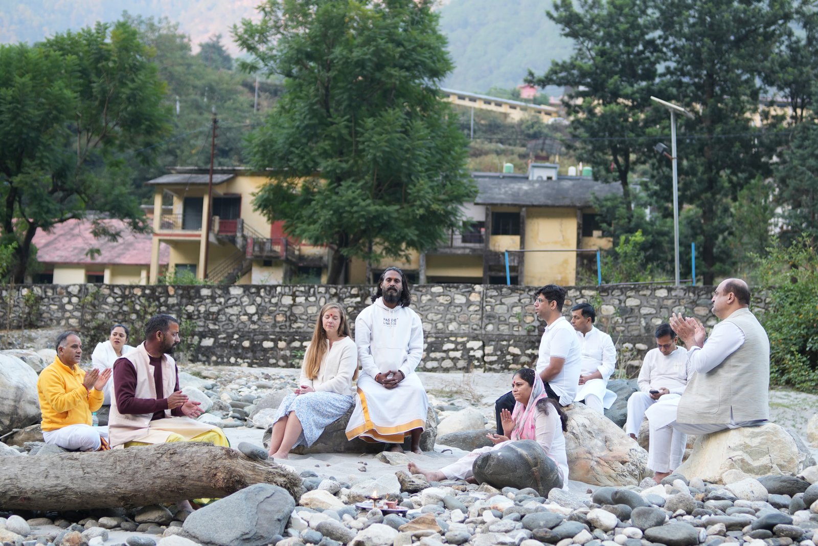 Yoga Instructor Adjusting Explorer